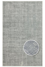 AURA Grey Minimal Soft-Textured Non-Shedding Polyester Modern Chic Living Room, Bedroom, Hallway Rug