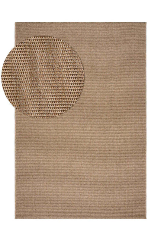 Sisalo Suit Bej Doğal Sisal Jüt Görünümlü Modern Bohem İskandinav Minimal Salon Halısı - Bej