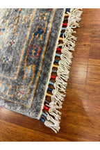 Uşak Desenli Mavi El Dokuma Halı Geleneksel Vintage Salon Yatak Odası Anadolu Halısı - Mavi