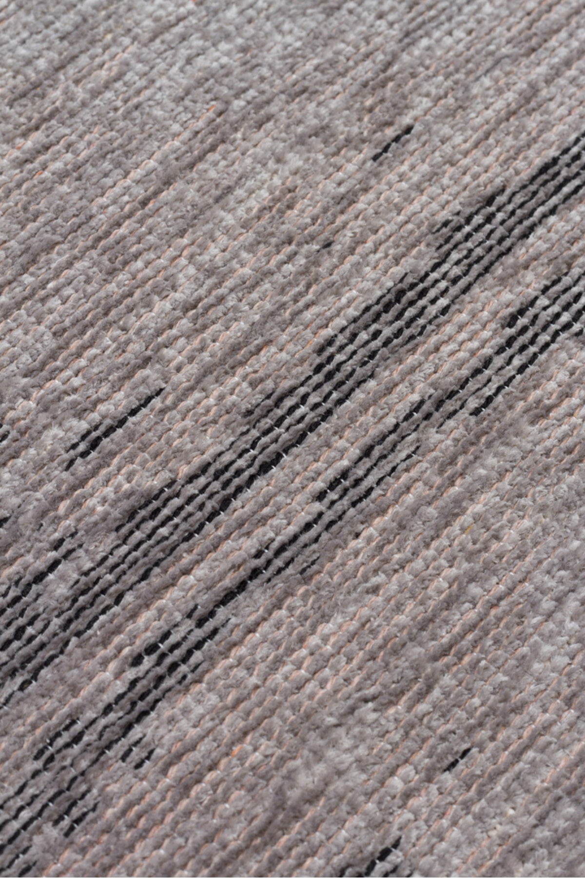 LESSI Gri Soyut Desenli Kaymaz Yıkanabilir Tabanlı Kilim Şönil Pamuk Vintage Salon Halısı - Haki