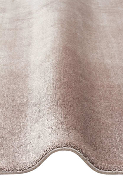 Luma Kahverengi Tek Renk Sade Saf Bambu Doğal Malzeme Halı Minimalist Parlak Modern Lüks Salon Halı - Stone