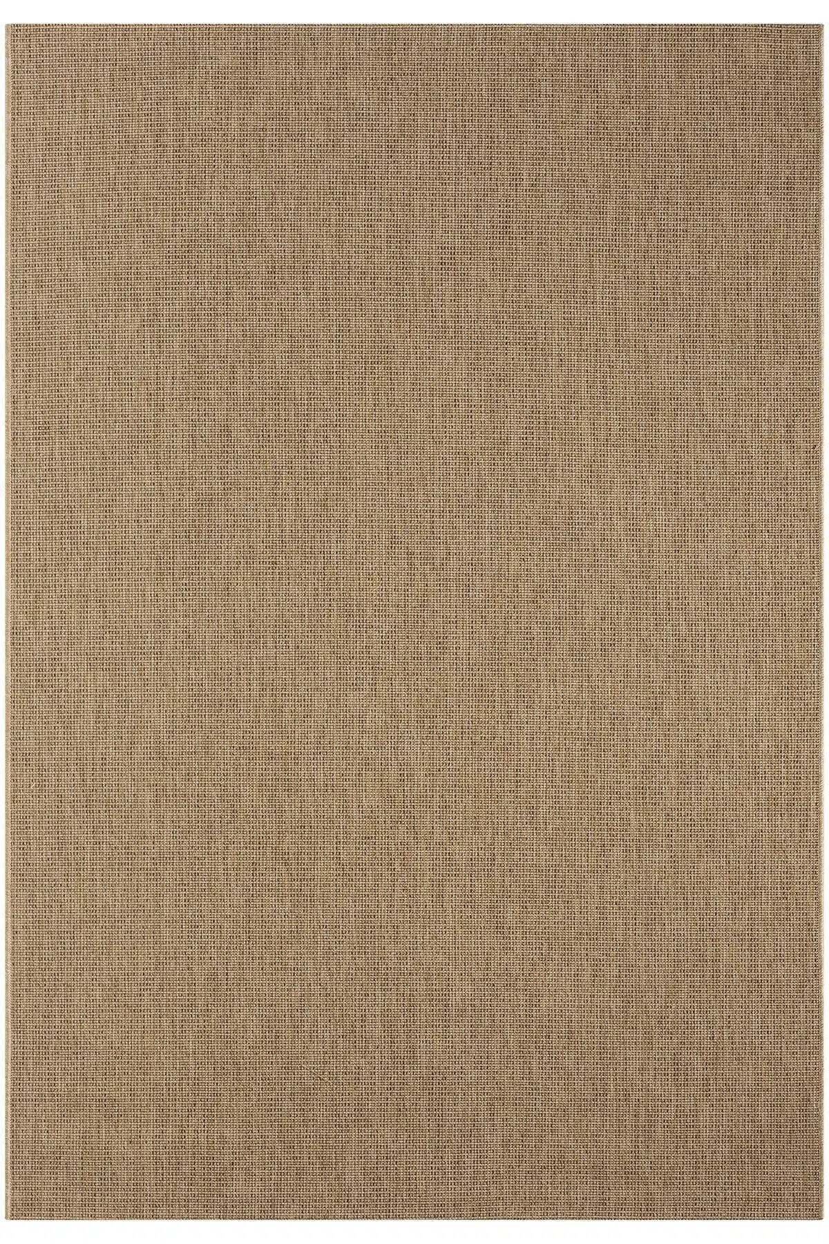 KORDANO Doğal Sisal Bej Dokulu Modern Kilim Kolay Temizlenebilir İskandinav Salon Halısı - Sarı