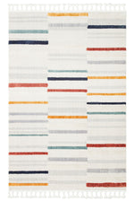 Rainbow Collection Ethnic Patterned Soft Textured Modern Scandinavian Rug