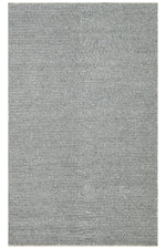 Emma Handwoven Grey Scandinavian Knit Textured Wool Flatweave Modern Bedroom Hallway Living Room Rug