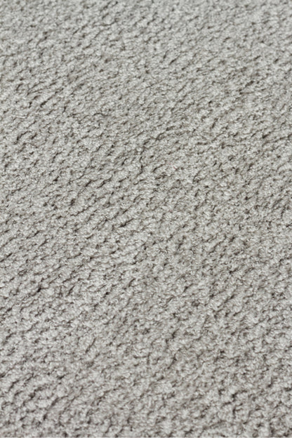 Vera Morfea Kenarları Oval Düz Gri Halı Hav Toz Vermez Yumuşak Tuşeli Modern Şık Salon Halısı - gri 05