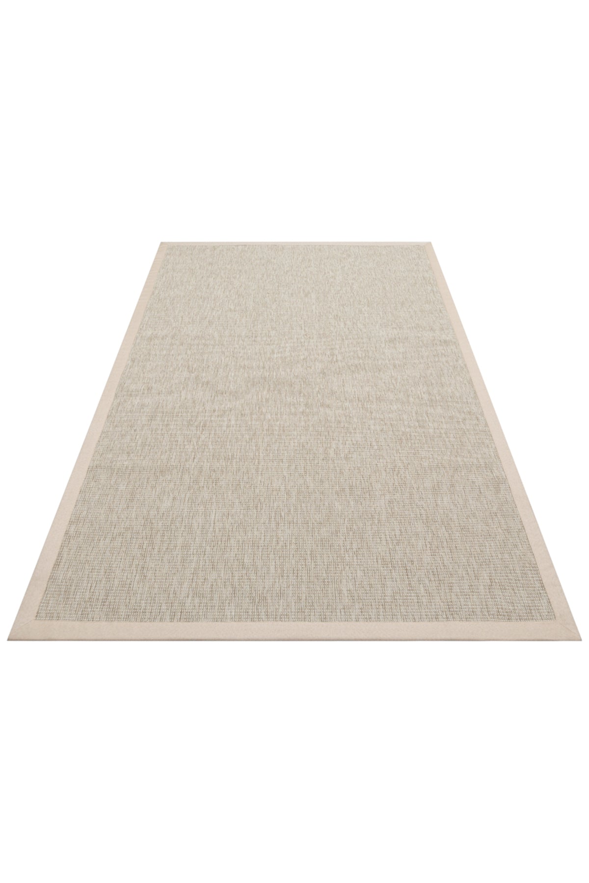 COSTA SISAL Açık Bej, Bej Bordürlü Hav Vermez Modern Kolay Temizlenebilir Kilim Salon Halısı - Çok Renkli