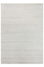 Boreva Plus Stone-Colored Hand-Woven Plain Modern Living Room Rug Made of Banana Silk, Viscose, and Wool Blend