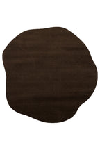 VERA MULTİ MORFEA Amorf Yumuşak Kahverengi Modern Dekoratif Mikro Polyester Minimal Salon Halısı - Siyah