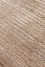 Siena Brown El Dokuma Teknikleriyle Özenle Üretilmiş, Doğal Bambu, Yün Karışımlı Salon Halısı - Kahverengi