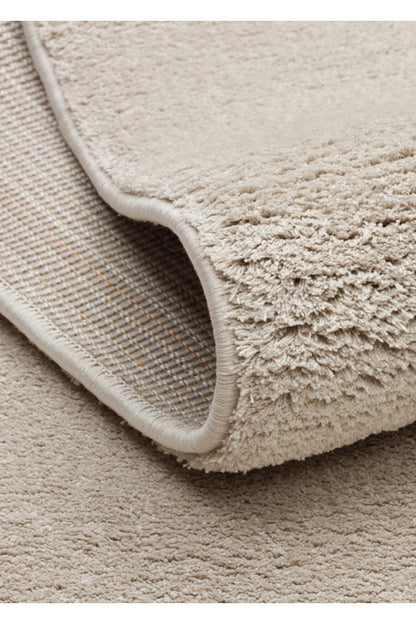 Vera Morfea Hav Toz Vermez Taş Rengi Modern Asimetrik Düz Halı Yumuşak Tuşeli Şık Salon Halısı - Taş Rengi 03