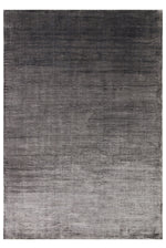 Rayon Siyah Tek Renk Sade El Dokuma Saf Rayon Halı Lüks Parlak Modern Salon ve Oturma Odası Halısı