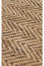 COSTA SISAL Hasır Dokulu Koyu Bej Hav Vermez Yatak Odası Mutfak Salon Kolay Temizlenebilir Kilim - Kahverengi