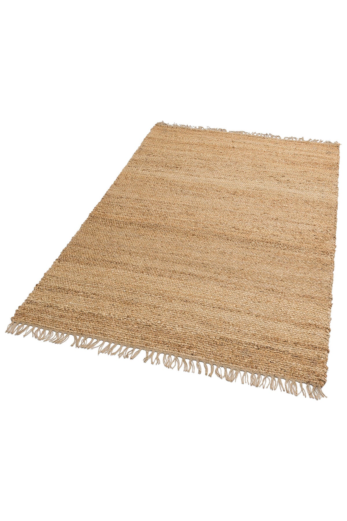 NATURA Doğal Jüt Halı Çift Taraflı Kilim Hasır Görünümlü Bohem Modern Salon Balkon Antre Halısı - Bej