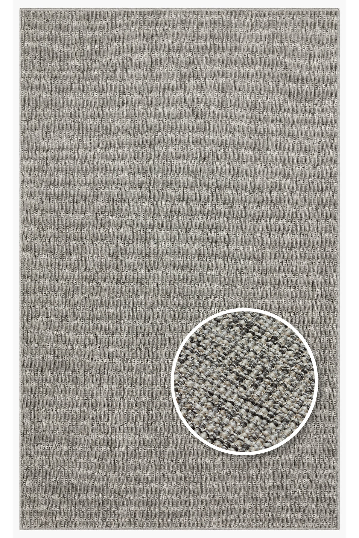 COSTA SISAL Hav Vermez Gri Kolay Temizlenebilir Kilim Modern Yatak Odası Mutfak Salon Halısı - Metalik