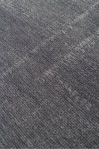 LESSI Antrasit Dokulu Kaymaz Yuvarlak Tabanlı Kilim Pamuk Şönil Modern Salon Mutfak Koridor Halısı - Turkuaz