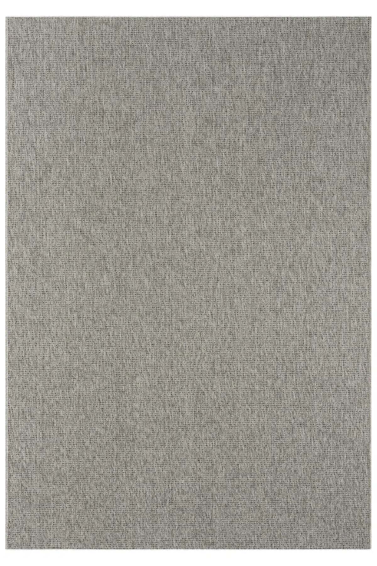 KORDANO Doğal Sisal Dokulu Modern Gri Kilim Kolay Temizlenebilir İskandinav Salon Halısı - Metalik