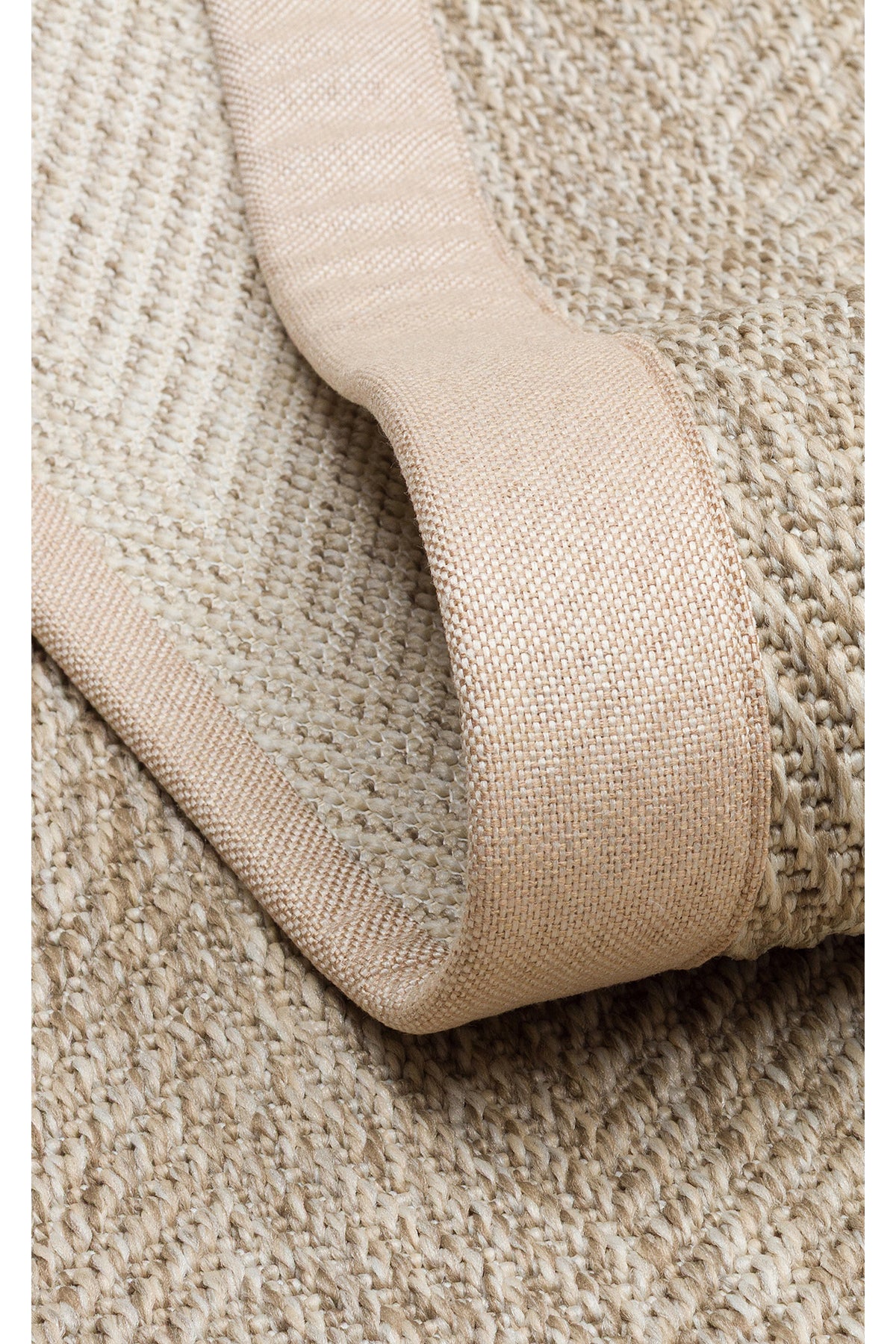 COSTA SISAL Bej Bordürlü Hav Vermez Hasır Dokulu Modern Kolay Temizlenebilir Kilim Salon Halısı - Mavi