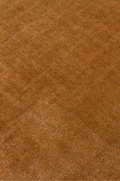 Karamel Ton El Dokuma %100 Yeni Zelanda Yünü Kalın Lüks Doğal Taş Dokulu Salon Halısı - Turuncu