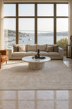 Hand-Woven Grey Linen Modern Living Room Rug – Soft, Natural, and Stylish Design