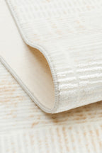 PEARLY Krem Eskitme Yumuşak Dokulu Modern Toz Vermez Halı Kaymaz Yıkanabilir Salon Halısı - Sarı