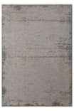 LESSI Grey Abstract Patterned Non-Slip Washable Kilim with Chenille Cotton Vintage Living Room Rug - Khaki
