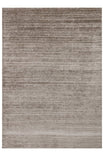Boreva Plus Stone Color 100% Hand-Woven Plain Flat Banana Silk Viscose Wool Blend Modern Living Room Rug