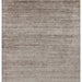 Boreva Plus Stone Color 100% Hand-Woven Plain Solid Banana Silk Viscose Wool Blend Modern Living Room Rug - Silver