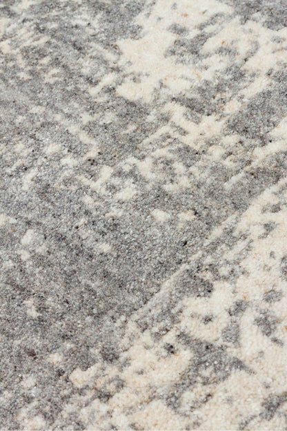 Arken Grace El Dokuma Yün Lüks Salon Halısı Doğal Ton Çok Renkli Modern Halı - Bej Gri