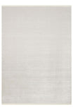 Minimalist Cream Modern Machine Woven Living Room Rug – Elegant, Lustrous, and Soft Textured