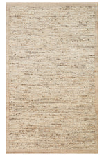 TALORA Beige Bordered Natural Wool Jute Rug Woven Textured Kilim Bohemian Living Room Kitchen Hallway Rug
