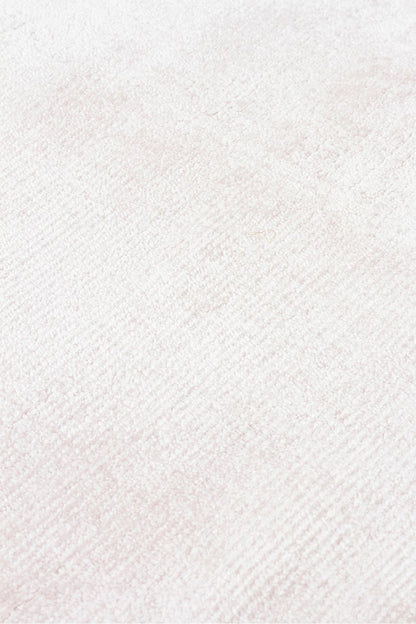 Alure Pembe El Dokuma Saf Bambu Halı Lüks Yumuşak Minimalist Modern Salon ve Oturma Odası Halısı - Powder