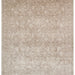Atlas Series Light Beige Ethnic Uşak Patterned Fringed Lyocell Textured Special Loom Living Room Rug