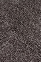 VERA Antrasit Düz Yumuşak Dokulu Yuvarlak Hav Vermez Sık Dokuma Micro Polyester Modern Salon Halısı - Gri