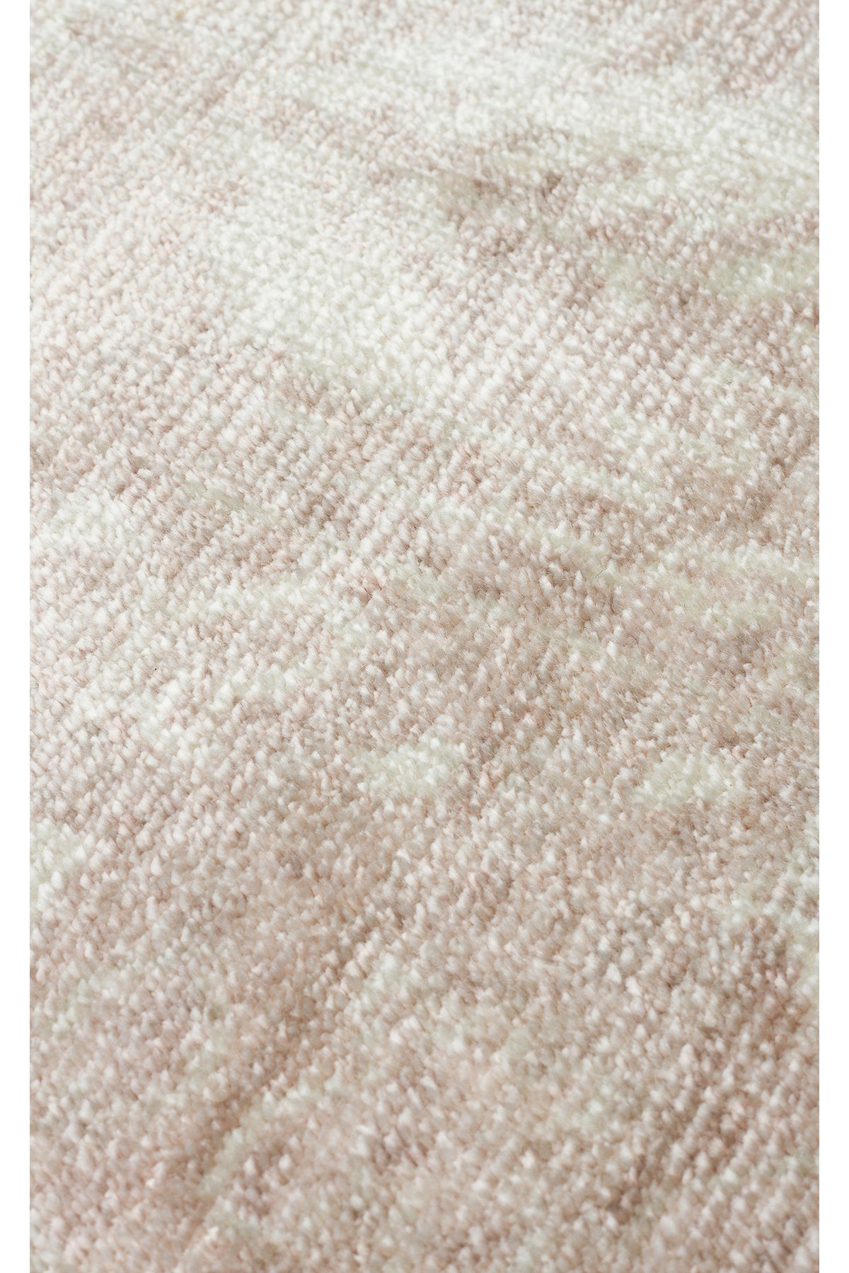 Atlas Serisi Açık Bej Etnik Uşak Desenli Saçaklı Lyocell Dokulu Özel Tezgah Salon Halısı