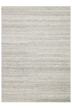 Sumac Collection Hand-Woven Grey Striped Modern Wool Living Room Rug Soft Texture