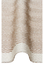 MERLIN Gray Fishbone Textured Non-Slip Kilim Modern Scandinavian Non-Shedding Living Room Hallway Rug - Cream