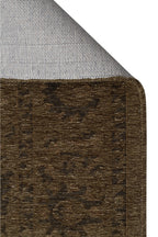 LESSI Yeşil Etnik Desenli Kaymaz Yıkanabilir Tabanlı Kilim Şönil Pamuk Vintage Salon Halısı - Yeşil
