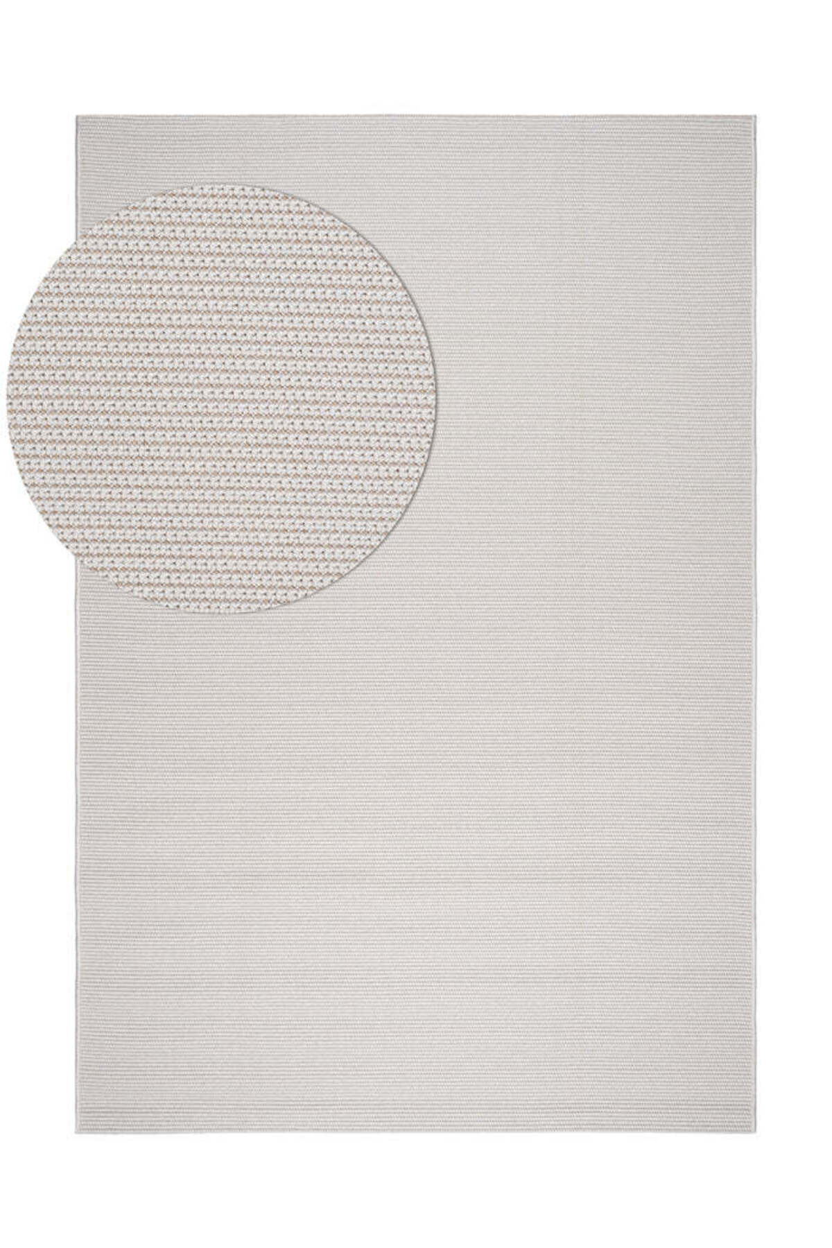 Sisalo Suit Krem Doğal Sisal Jüt Görünümlü Modern Bohem İskandinav Minimal Salon Halısı - Krem