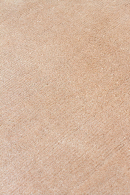 Alure Bej El Dokuma Saf Bambu Halı Lüks Yumuşak Minimalist Modern Salon ve Oturma Odası Halısı - Bej