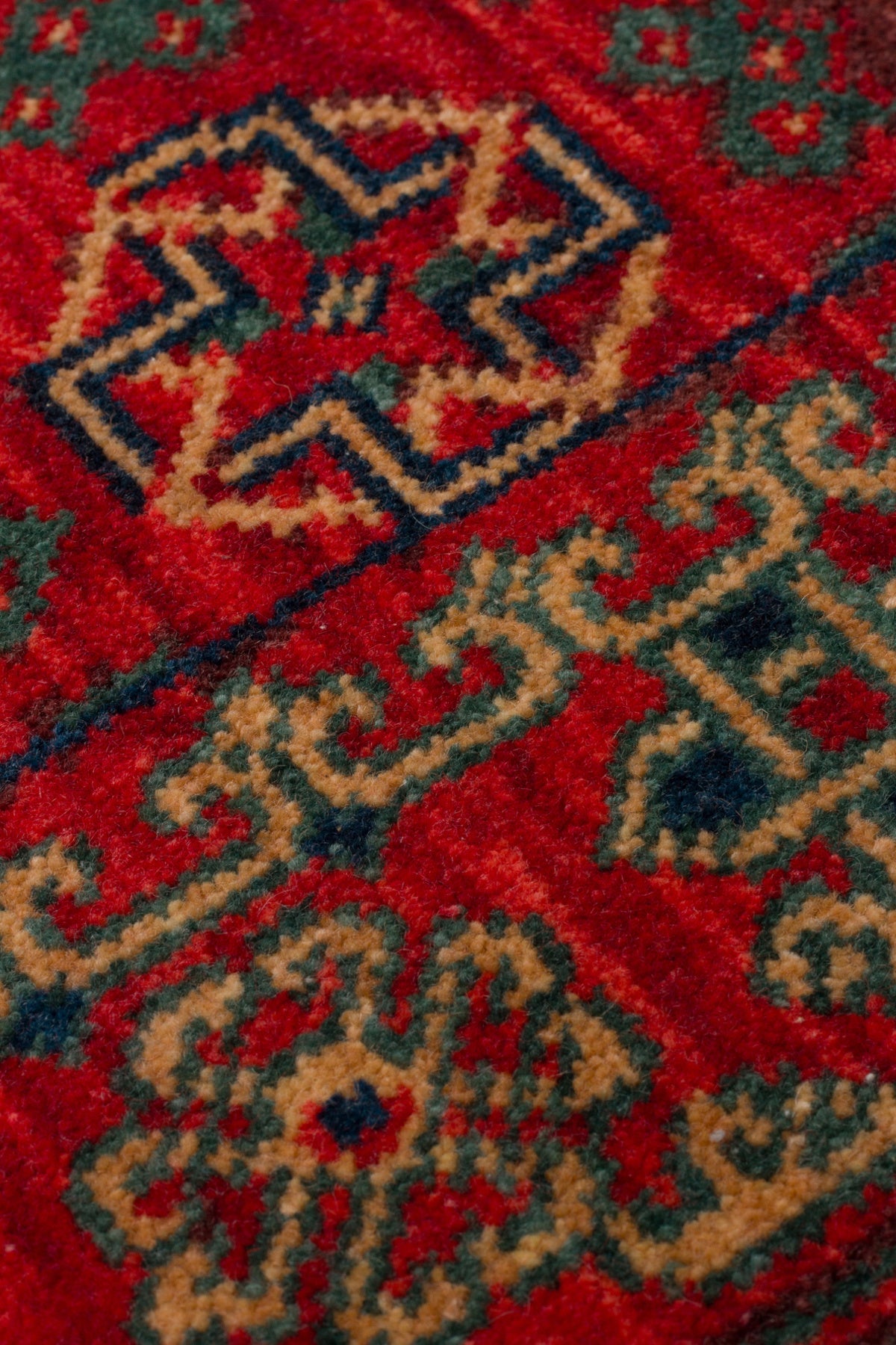 Rönesans El Emeği Anadolu Motifli Kırmızı Yün Geleneksel Desen Retro Otantik Salon Halısı