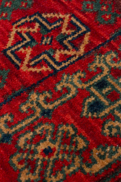 Rönesans El Emeği Anadolu Motifli Kırmızı Yün Geleneksel Desen Retro Otantik Salon Halısı