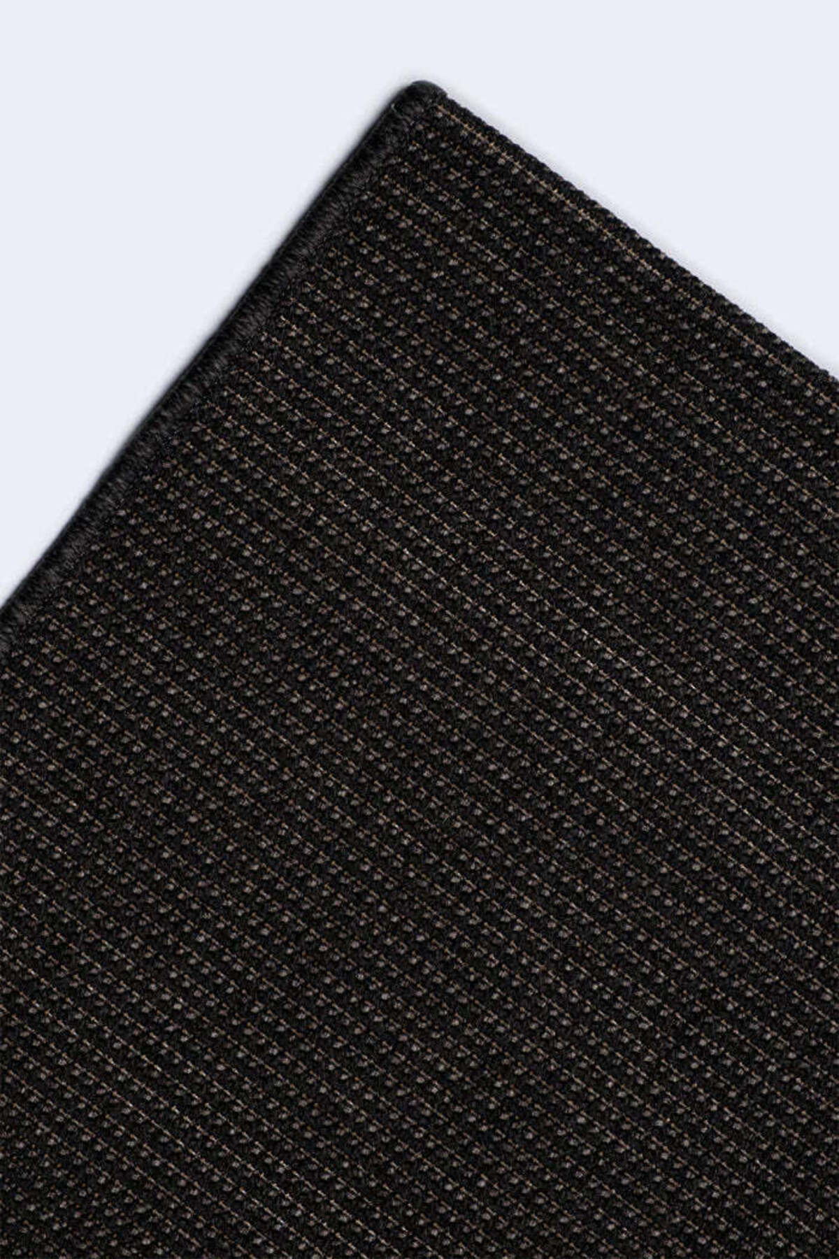 Sisalo Suit Antrasit Doğal Sisal Jüt Görünümlü Modern Bohem İskandinav Minimal Salon Halısı - Siyah
