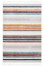 Colorful Ethnic Patterned Soft-Textured Modern Living Room Rug