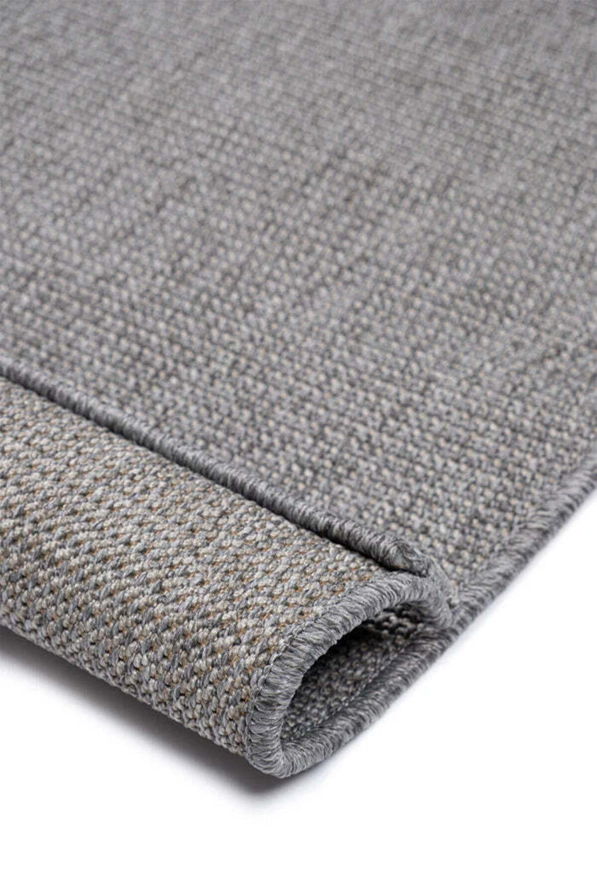 Sisalo Suit Gri Doğal Sisal Jüt Görünümlü Modern Bohem İskandinav Minimal Salon Halısı - Gri