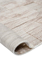 ASTRA Vizon Modern Geometrik Halı Soft Patchwork Desenli Dokulu Yumuşak Koridor, Salon Halısı - Kahverengi