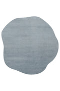 VERA MULTİ MORFEA Amorf Yumuşak Mavi Modern Dekoratif Mikro Polyester Minimal Salon Halısı - Çok Renkli
