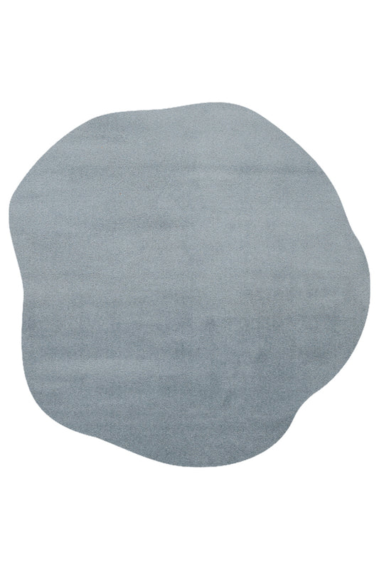VERA MULTİ MORFEA Amorf Yumuşak Mavi Modern Dekoratif Mikro Polyester Minimal Salon Halısı - Çok Renkli