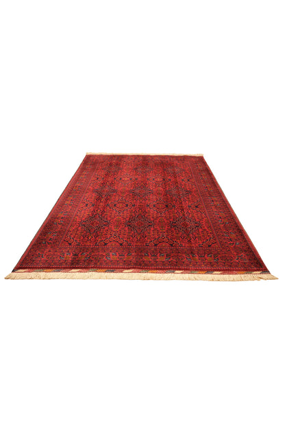 Handwoven Medallion Pattern Burgundy Afghan Bilicik Rug, 100% Wool, Natural Dye, Authentic Living Room Rug - Brown