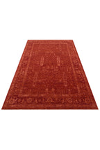 Antique Persian Vintage Classic Red Tree of Life Pattern Retro Polyester Modern Authentic Living Room Rug