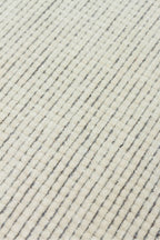 LESSI Beyaz Tek Renk Kaymaz Tabanlı Kilim Pamuk Şönil Modern Salon Mutfak Koridor Halısı - Beyaz